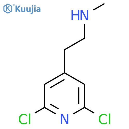 2-(2,6-dichloropyridin-4-yl)ethyl(methyl)amine structure