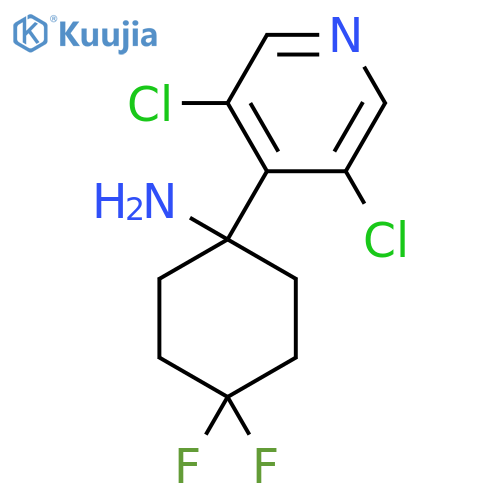 1-(3,5-dichloropyridin-4-yl)-4,4-difluorocyclohexan-1-amine structure