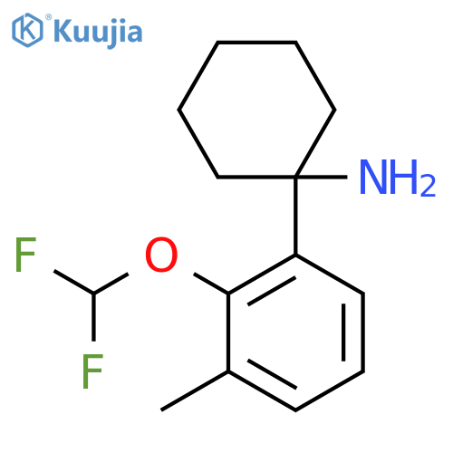 1-2-(difluoromethoxy)-3-methylphenylcyclohexan-1-amine structure