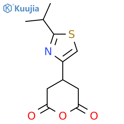 4-2-(propan-2-yl)-1,3-thiazol-4-yloxane-2,6-dione structure