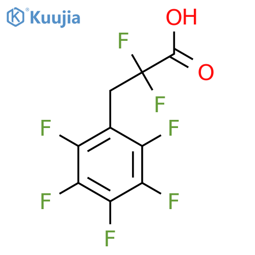 2,2-difluoro-3-(pentafluorophenyl)propanoic acid structure