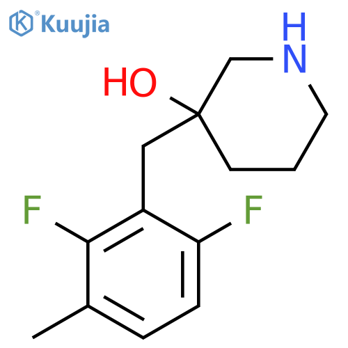 3-(2,6-difluoro-3-methylphenyl)methylpiperidin-3-ol structure
