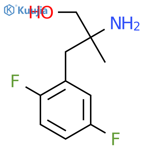 2-Amino-3-(2,5-difluorophenyl)-2-methylpropan-1-ol structure
