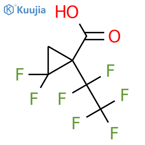 2,2-difluoro-1-(pentafluoroethyl)cyclopropane-1-carboxylic acid structure