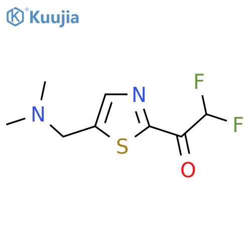 1-{5-(dimethylamino)methyl-1,3-thiazol-2-yl}-2,2-difluoroethan-1-one structure
