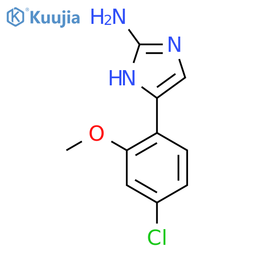 5-(4-chloro-2-methoxyphenyl)-1H-imidazol-2-amine structure