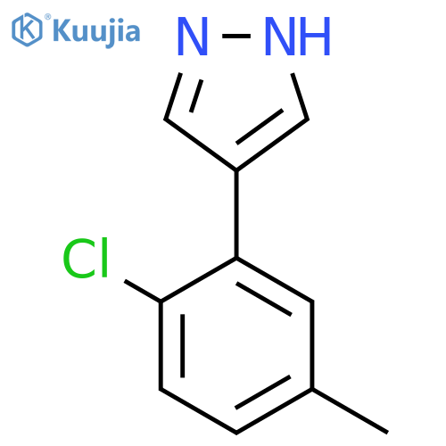 4-(2-chloro-5-methylphenyl)-1H-pyrazole structure