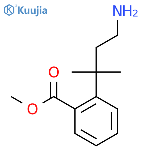 methyl 2-(4-amino-2-methylbutan-2-yl)benzoate structure