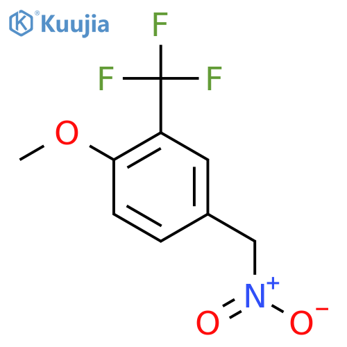 1-methoxy-4-(nitromethyl)-2-(trifluoromethyl)benzene structure
