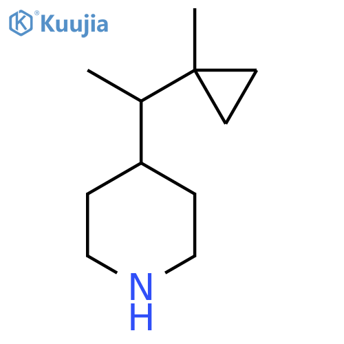 4-1-(1-methylcyclopropyl)ethylpiperidine structure