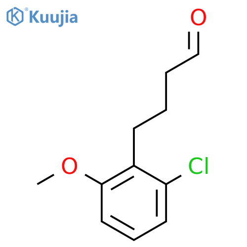 4-(2-chloro-6-methoxyphenyl)butanal structure