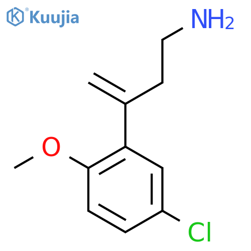 3-(5-chloro-2-methoxyphenyl)but-3-en-1-amine structure