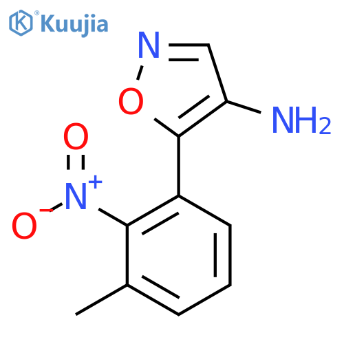 5-(3-methyl-2-nitrophenyl)-1,2-oxazol-4-amine structure