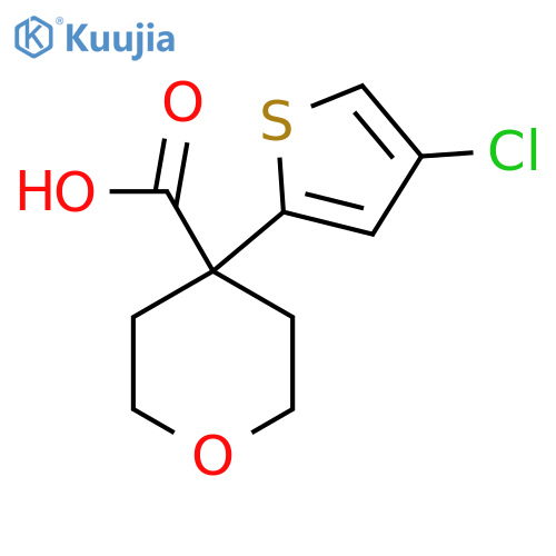 4-(4-Chlorothiophen-2-yl)oxane-4-carboxylic acid structure