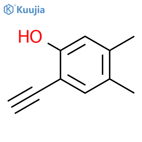 2-ethynyl-4,5-dimethylphenol structure