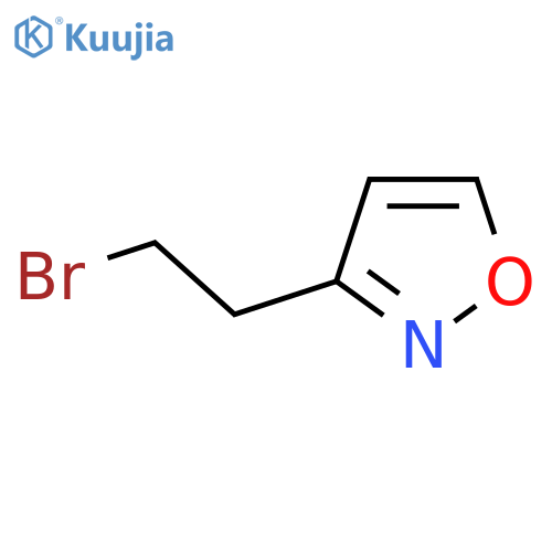 3-(2-bromoethyl)-1,2-oxazole structure