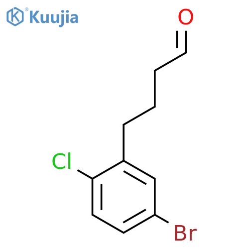 4-(5-bromo-2-chlorophenyl)butanal structure