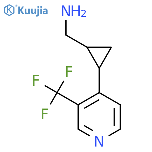 {2-3-(trifluoromethyl)pyridin-4-ylcyclopropyl}methanamine structure