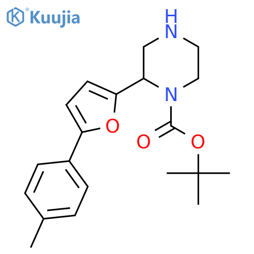 tert-butyl 2-5-(4-methylphenyl)furan-2-ylpiperazine-1-carboxylate structure