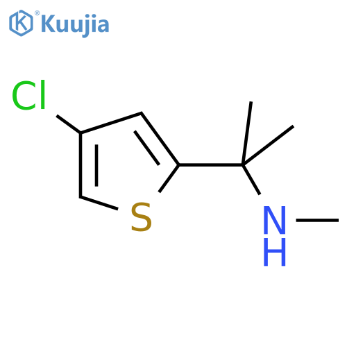 [2-(4-Chlorothiophen-2-yl)propan-2-yl](methyl)amine structure