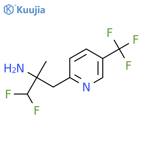 1,1-difluoro-2-methyl-3-5-(trifluoromethyl)pyridin-2-ylpropan-2-amine structure
