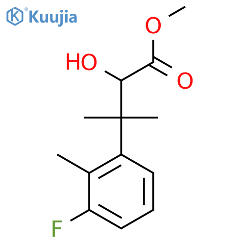 methyl 3-(3-fluoro-2-methylphenyl)-2-hydroxy-3-methylbutanoate structure