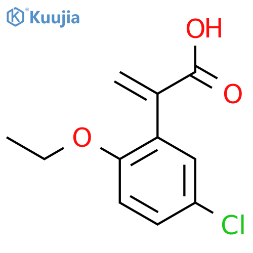 2-(5-chloro-2-ethoxyphenyl)prop-2-enoic acid structure