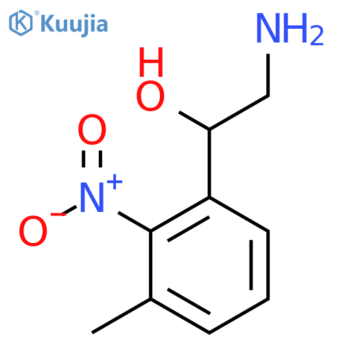 2-amino-1-(3-methyl-2-nitrophenyl)ethan-1-ol structure