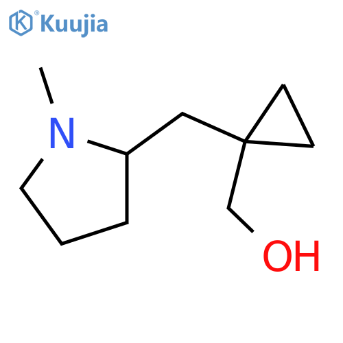 {1-(1-methylpyrrolidin-2-yl)methylcyclopropyl}methanol structure