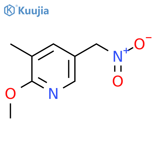 2-methoxy-3-methyl-5-(nitromethyl)pyridine structure