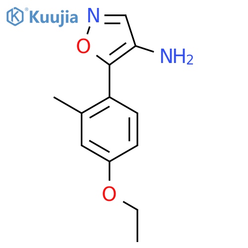 5-(4-ethoxy-2-methylphenyl)-1,2-oxazol-4-amine structure