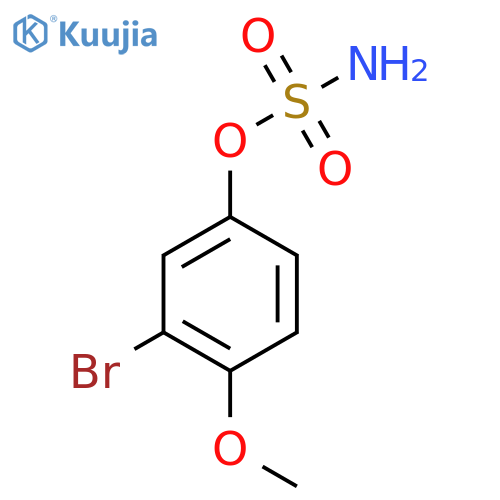 3-bromo-4-methoxyphenyl sulfamate structure