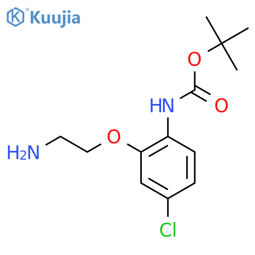 tert-butyl N-2-(2-aminoethoxy)-4-chlorophenylcarbamate structure