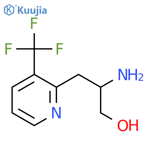 2-amino-3-3-(trifluoromethyl)pyridin-2-ylpropan-1-ol structure