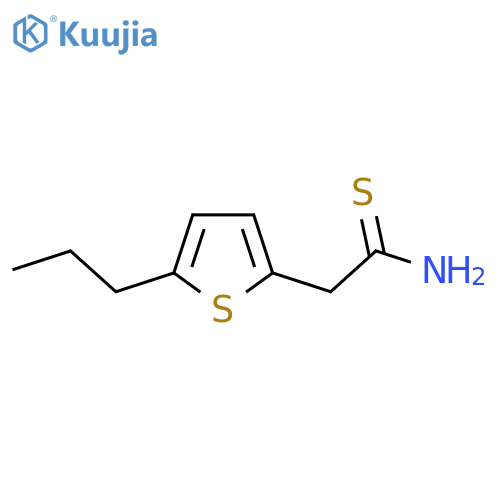 2-(5-propylthiophen-2-yl)ethanethioamide structure