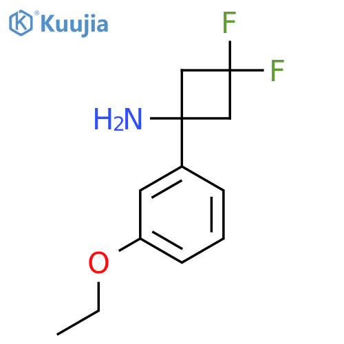 1-(3-ethoxyphenyl)-3,3-difluorocyclobutan-1-amine structure