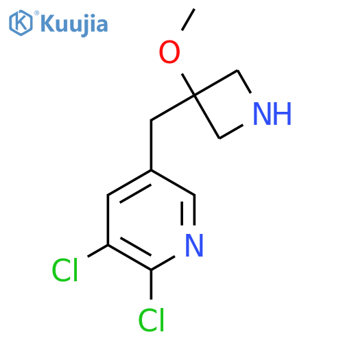 2,3-dichloro-5-(3-methoxyazetidin-3-yl)methylpyridine structure
