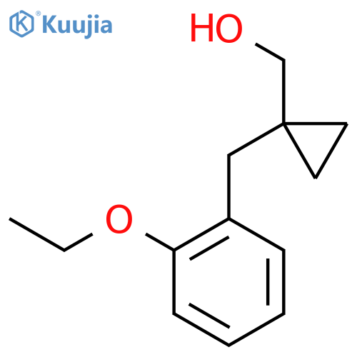 {1-(2-ethoxyphenyl)methylcyclopropyl}methanol structure