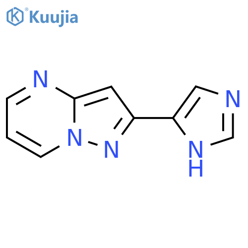 4-{pyrazolo1,5-apyrimidin-2-yl}-1H-imidazole structure