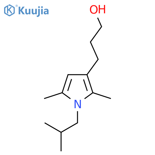 3-2,5-dimethyl-1-(2-methylpropyl)-1H-pyrrol-3-ylpropan-1-ol structure