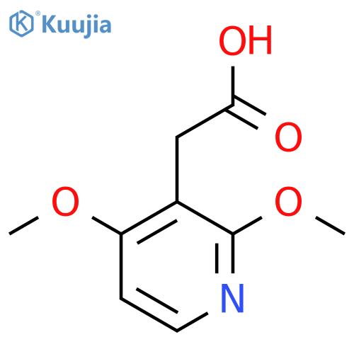 2-(2,4-dimethoxypyridin-3-yl)acetic acid structure