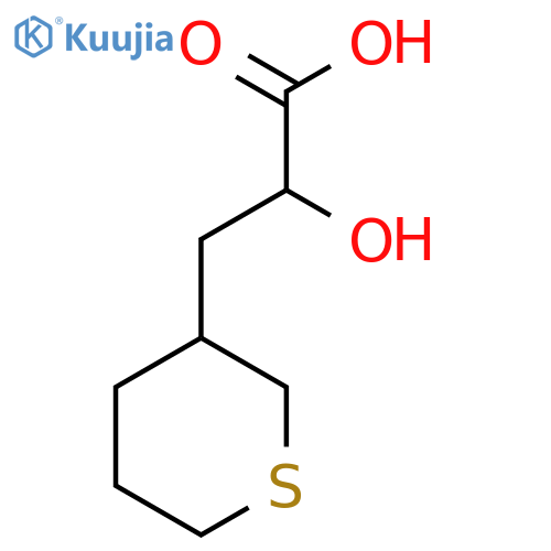 2-hydroxy-3-(thian-3-yl)propanoic acid structure