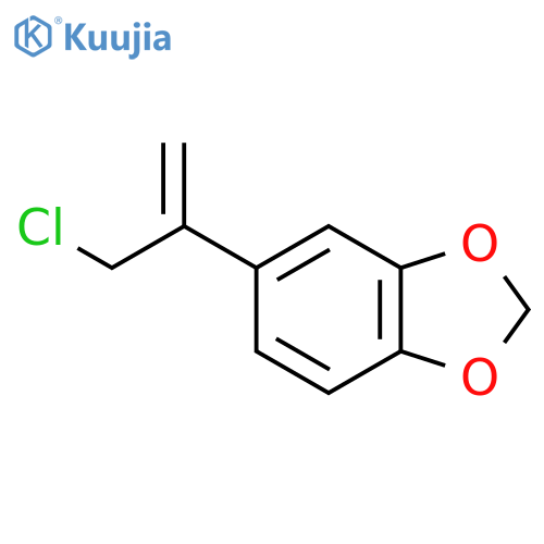 5-(3-chloroprop-1-en-2-yl)-1,3-dioxaindane structure