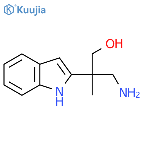 3-amino-2-(1H-indol-2-yl)-2-methylpropan-1-ol structure
