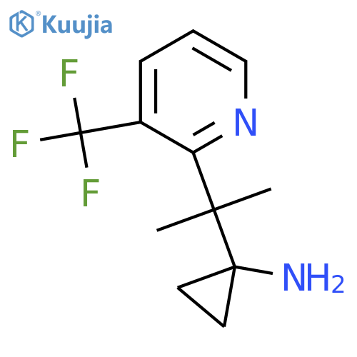 1-{2-3-(trifluoromethyl)pyridin-2-ylpropan-2-yl}cyclopropan-1-amine structure