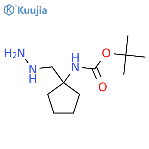 tert-butyl N-1-(hydrazinylmethyl)cyclopentylcarbamate structure