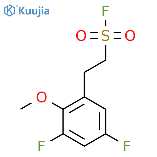 2-(3,5-difluoro-2-methoxyphenyl)ethane-1-sulfonyl fluoride structure