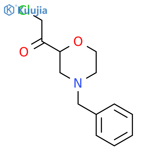 1-(4-benzylmorpholin-2-yl)-2-chloroethan-1-one structure