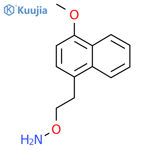 O-2-(4-methoxynaphthalen-1-yl)ethylhydroxylamine structure