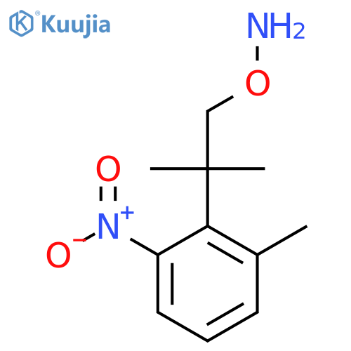 O-2-methyl-2-(2-methyl-6-nitrophenyl)propylhydroxylamine structure